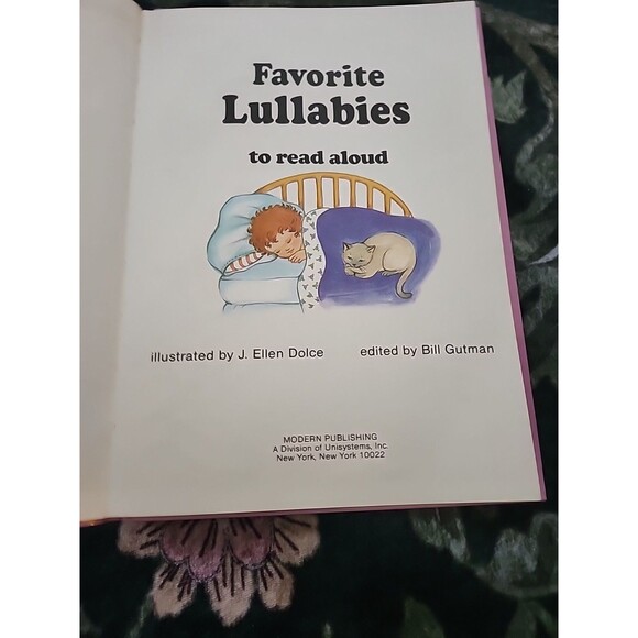 Rare Favorite Lullabies to Read Aloud, Bill Gutman, J Ellen Dolce Lullabies Book - Picture 7 of 14